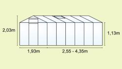 skleník INTERLINE 6x8 <br>(193 x 255cm)