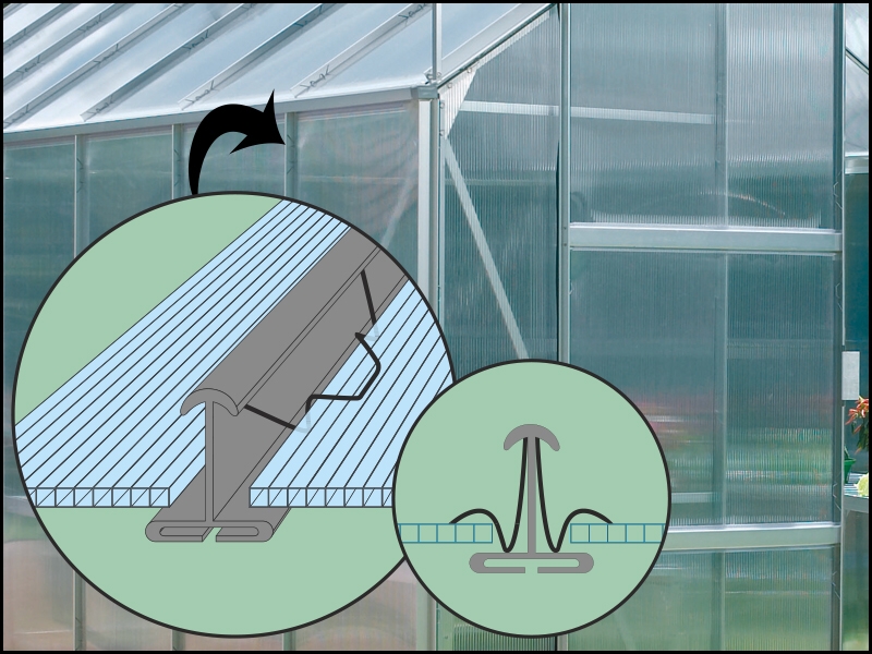 Attaching polycarbonate - System Clips