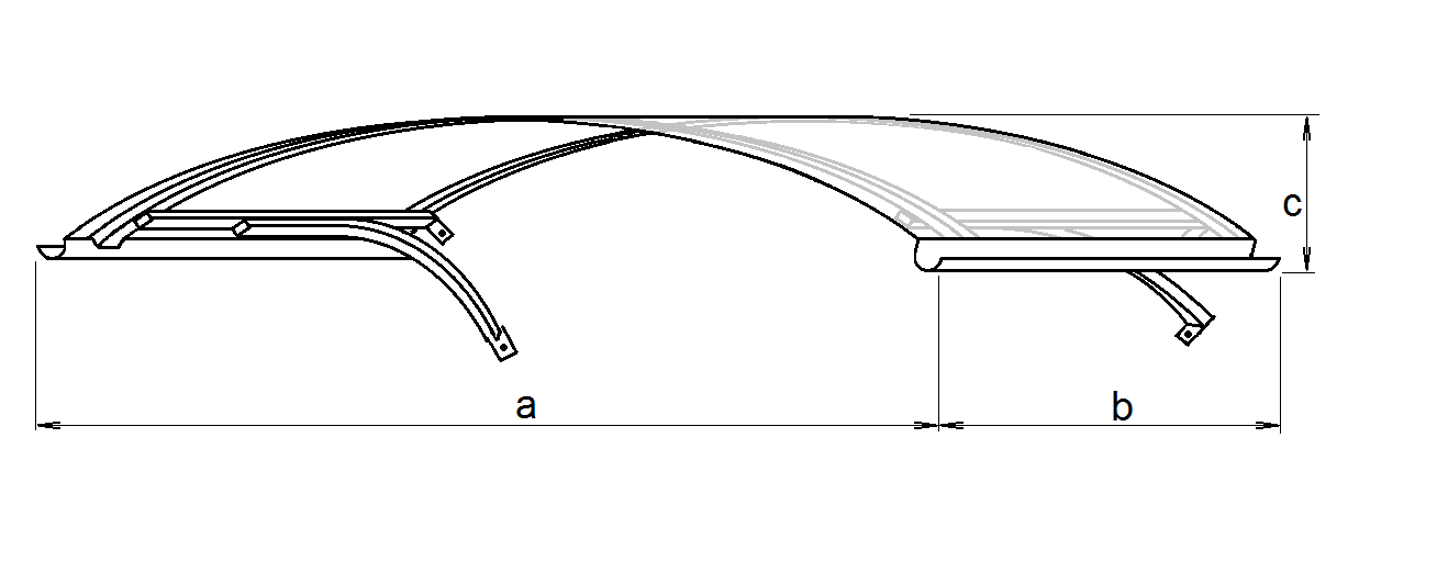 drawing of Arco roof