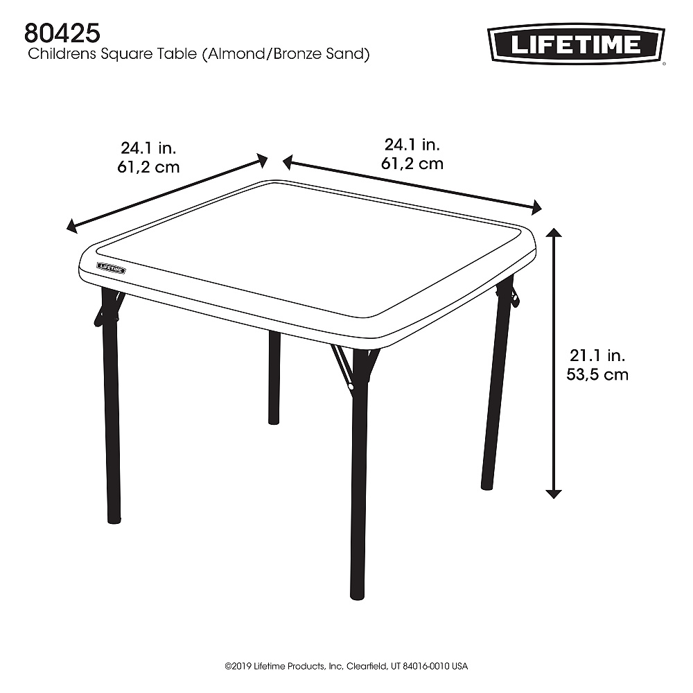 dětský stůl 61 cm LIFETIME 80425