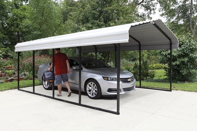 kovový přístřešek / carport ARROW 3,7 x 6,0 m - 122007