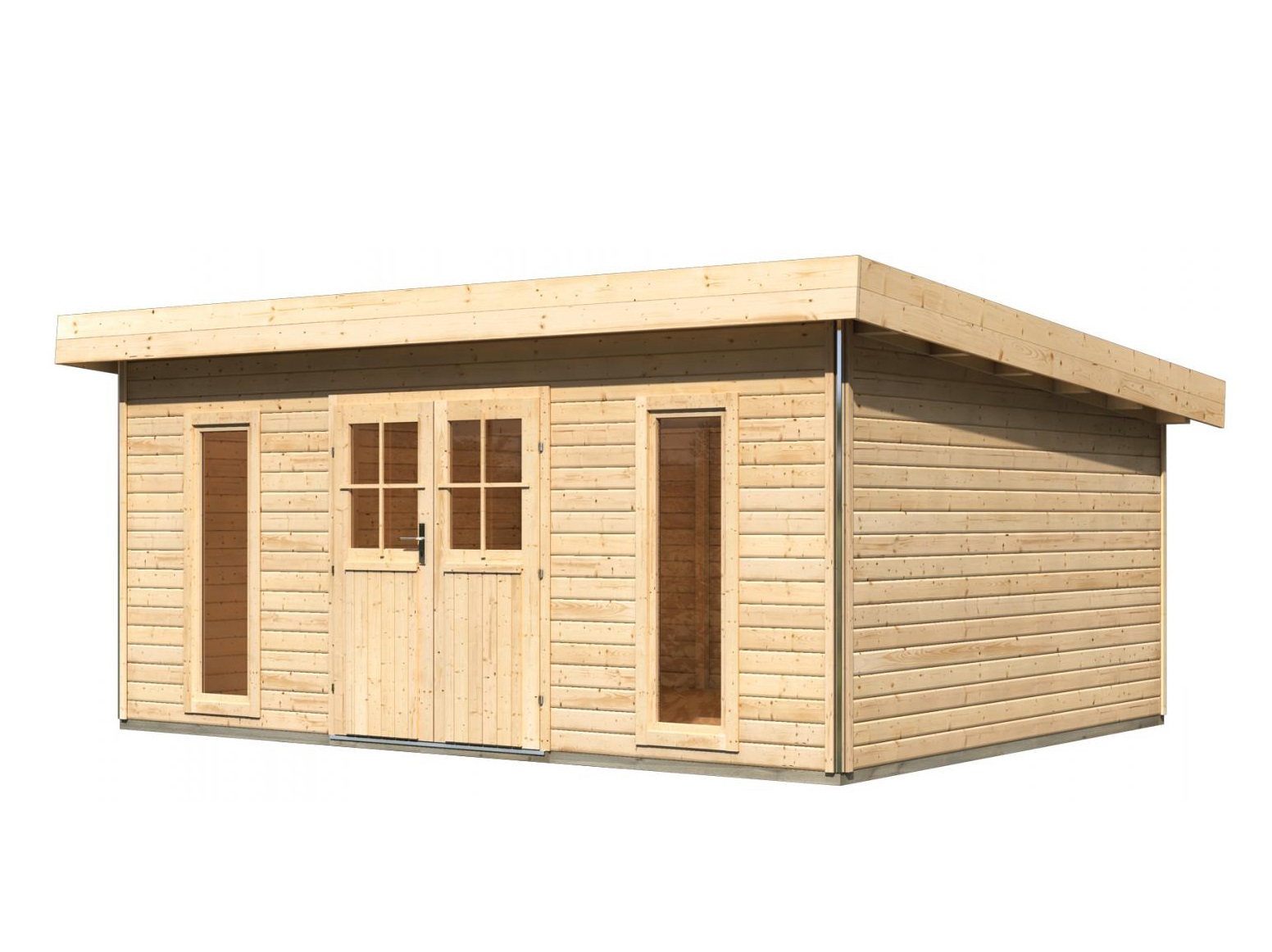 dřevěný domek KARIBU TECKLENBURG 3 (83411) natur