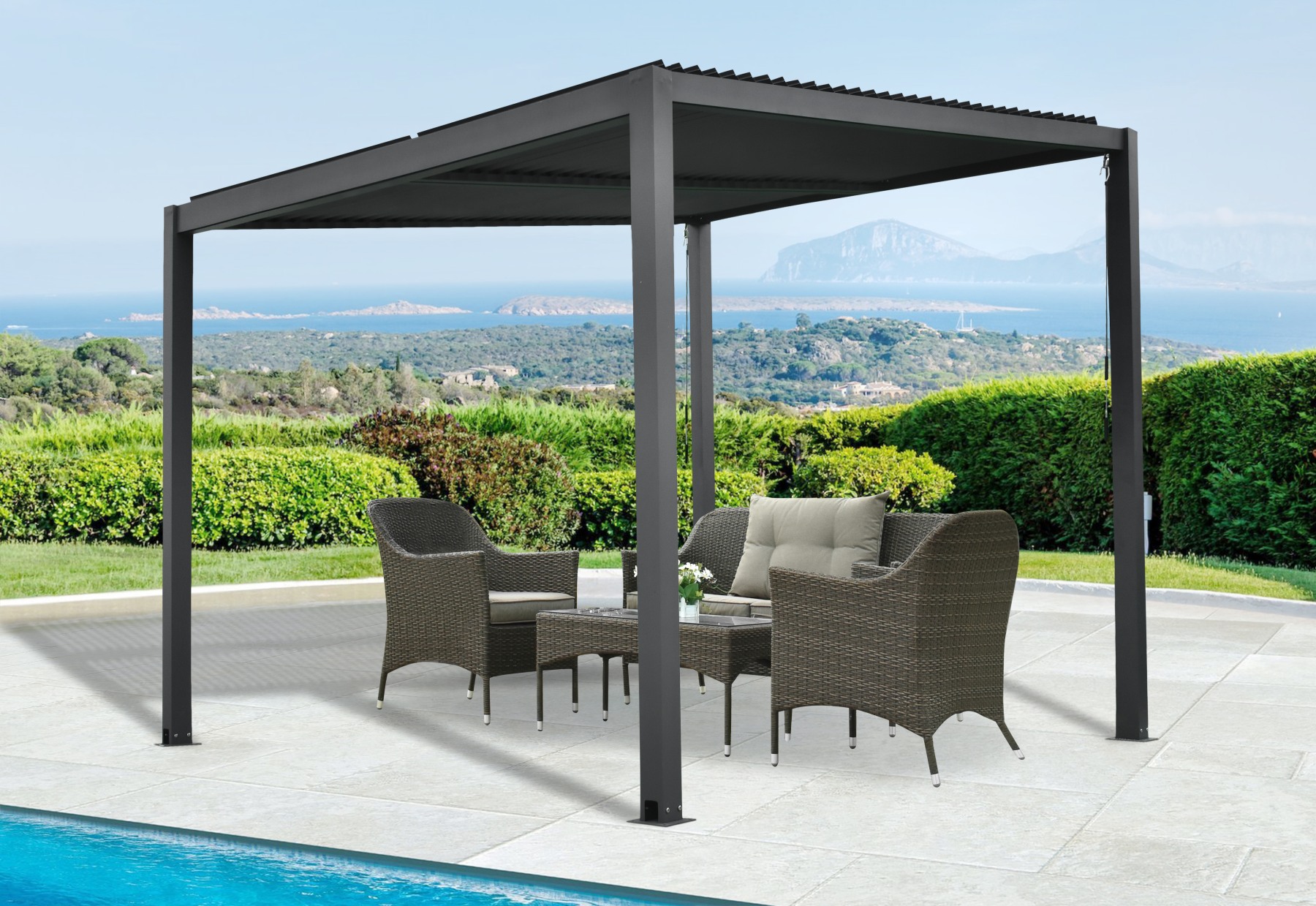 hliníková pergola LANITPLAST BIOCLIMATIC 33