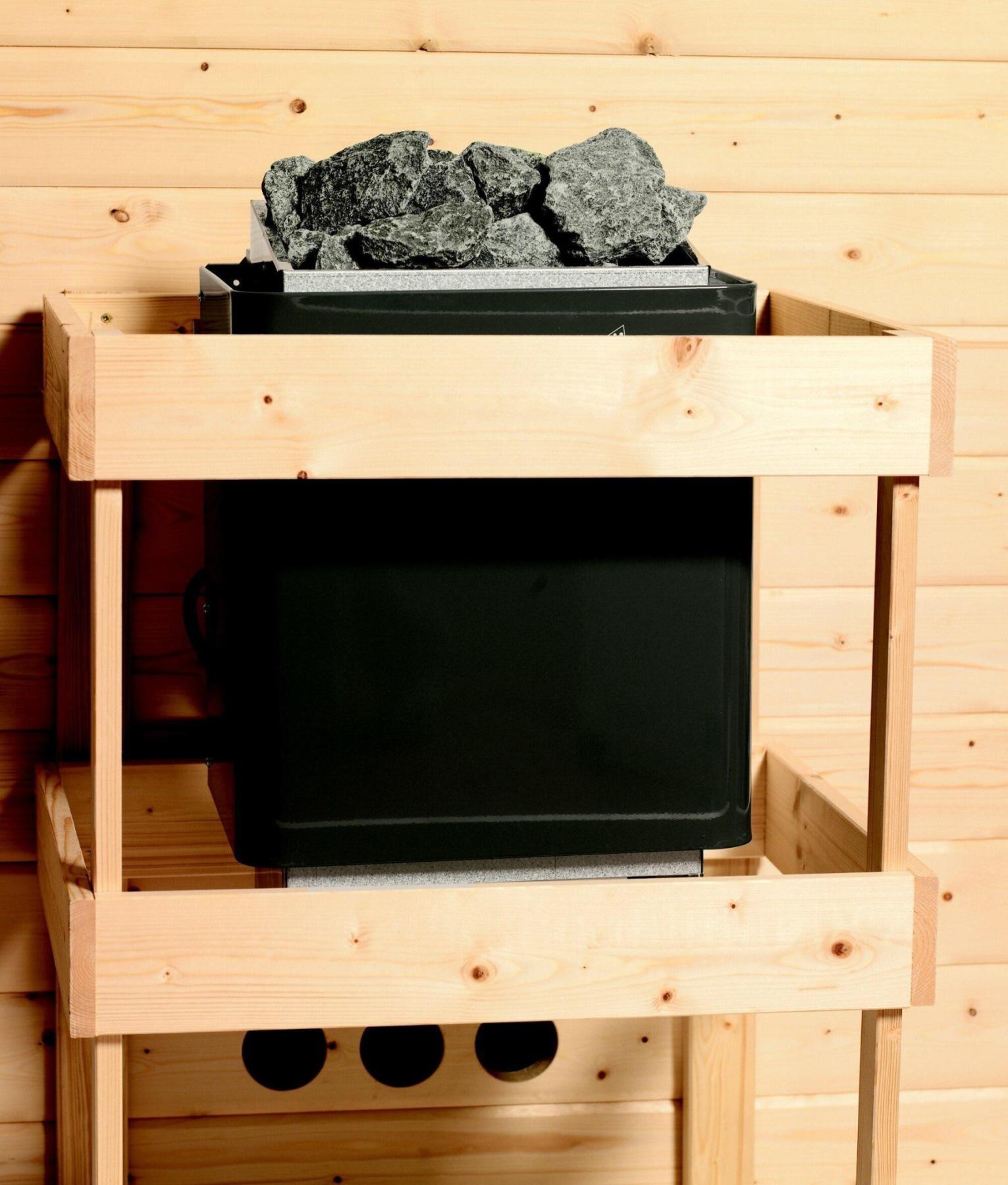finská sauna KARIBU ELEA (6170)  - set s kamny 3,6 kW (71312)
