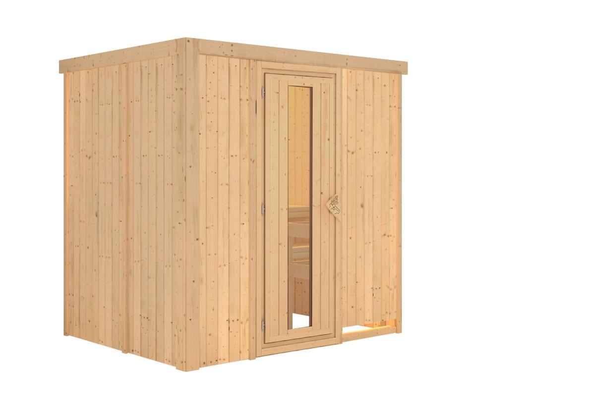 finská sauna KARIBU BODIN (47829) - set s kamny 9,0 kW (80637)
