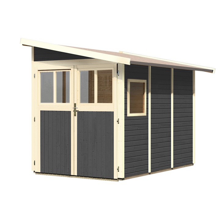 dřevěný domek KARIBU WANDLITZ 3 (73073) terragrau LG3090