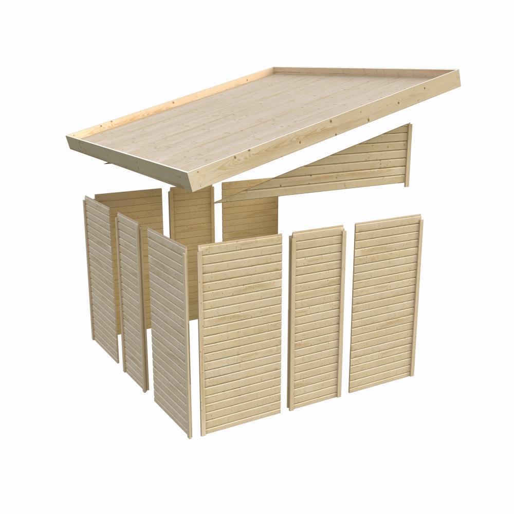 dřevěný domek KARIBU WANDLITZ 4 (38750) antracit LG3093