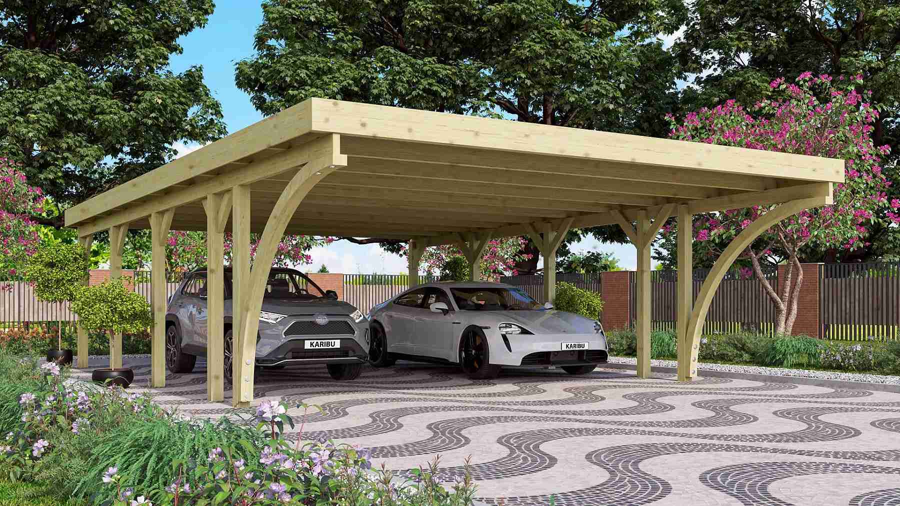 carport KARIBU CLASSIC 3C 61965 LG3315