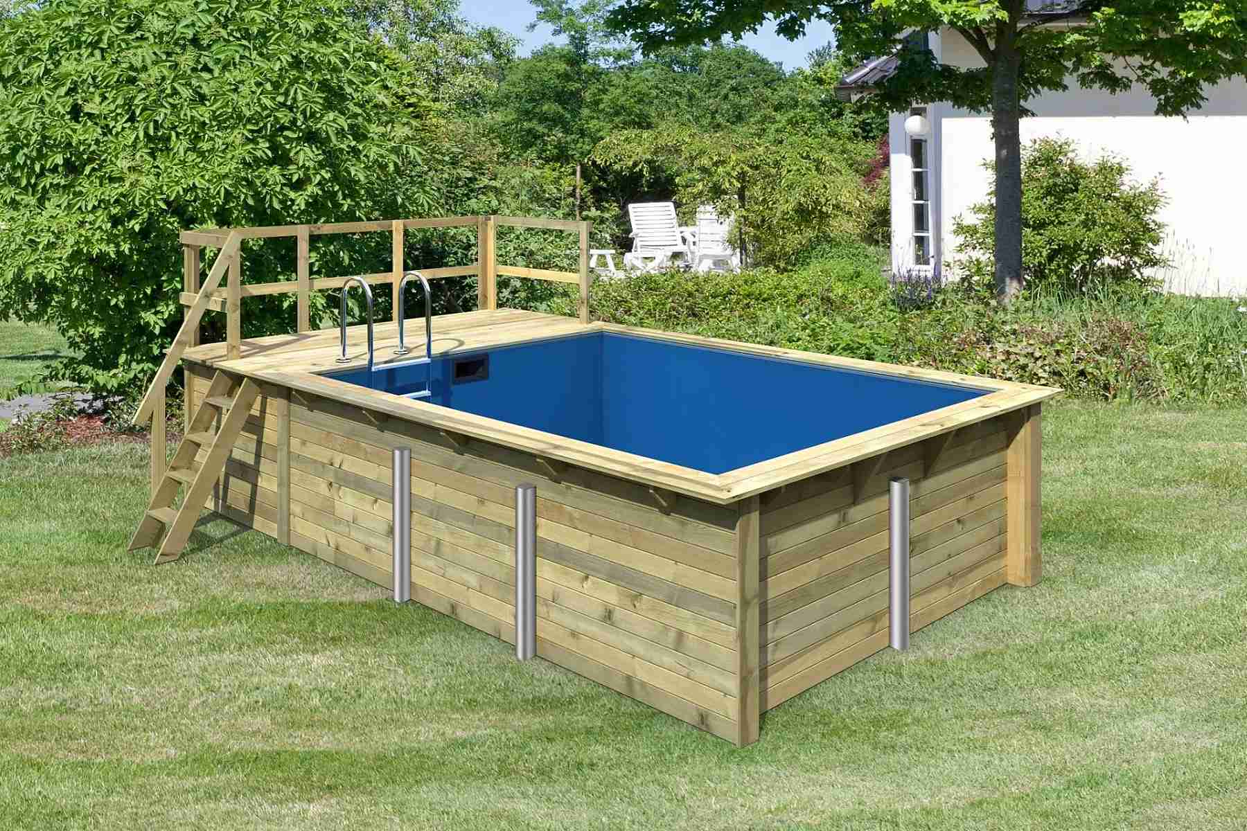 obdelníkový bazén KARIBU model 2A (23639) 3,53 x 5,82 m LG3430