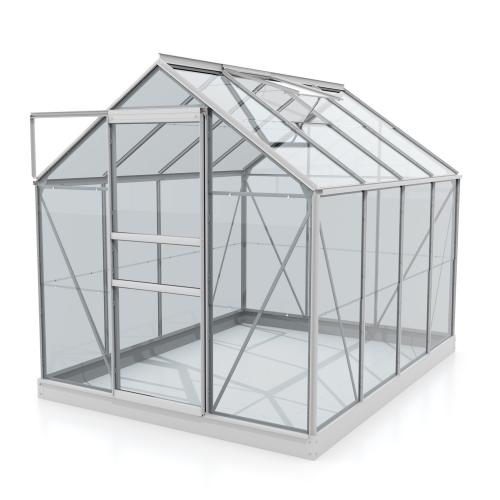 skleník VITAVIA VENUS 5000 čiré sklo 3 mm stříbrný