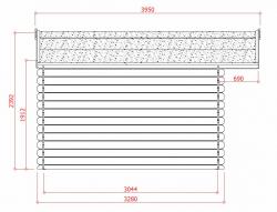 Dřevěný zahradní domek Solid VILLACH - dveře R0 (S8955)