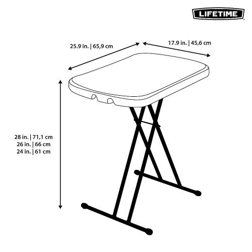 příruční stůl 66 cm LIFETIME 80251