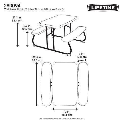 dětský piknikový set 83 cm LIFETIME 280094