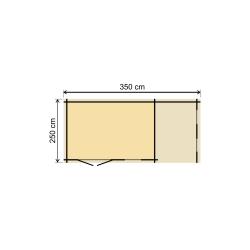 zahradní domek LANITPLAST LEO M2 598 x 250 cm