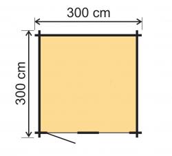 zahradní domek LANITPLAST IDA 2 300 x 300 cm