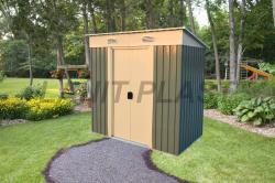 domek LANITPLAST LANITSTORAGE 6x4 - postavený, z výstavy PLZEŇ