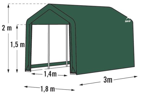 plachtový přístřešek 1,8x3,0 m - 70471EU