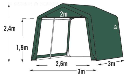 plachtový přístřešek 3,0x3,0 m - 70335EU