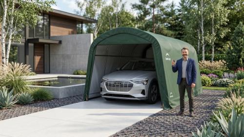 Garaż plandekowy 3,7x6,1m - 62760EU