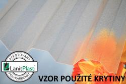 carport LANITPLAST 3 x 5 m + čirá střecha z polykarbonátu CSE