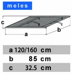 set vchodová stříška a boční stěna LANITPLAST MELES 120/85 hnědá