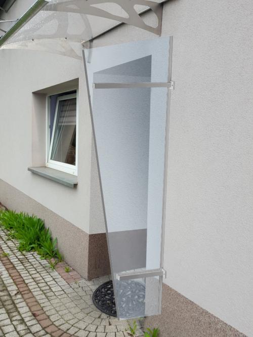 boční stěna LANITPLAST UNI stříbrná / PLEXI LG1498