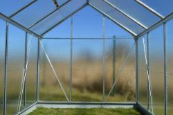 skleník VITAVIA VENUS 2500 matné sklo 4 mm stříbrný