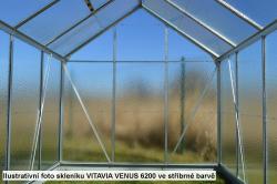 skleník VITAVIA VENUS 3800 matné sklo 4 mm zelený