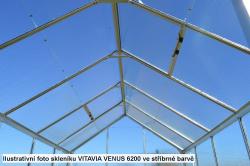 skleník VITAVIA VENUS 3800 matné sklo 4 mm zelený