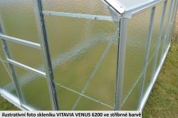 skleník VITAVIA VENUS 5000 matné sklo 4 mm zelený