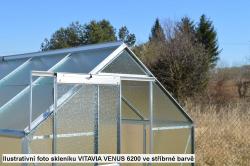 skleník VITAVIA VENUS 5000 matné sklo 4 mm zelený
