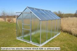 skleník VITAVIA VENUS 6200 matné sklo 4 mm zelený