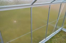skleník VITAVIA URANUS 6700 matné sklo 4 mm stříbrný