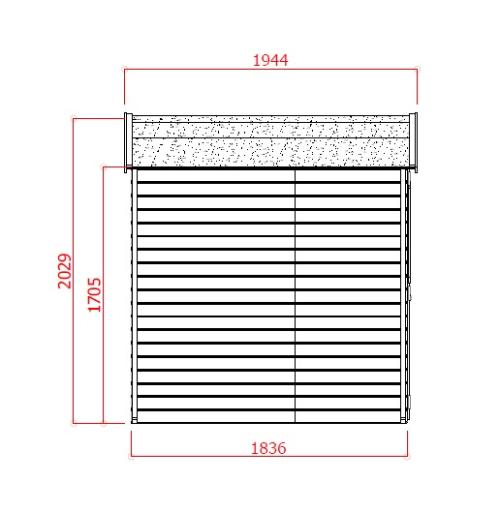 dřevěný domek SOLID EVA 229 x 194 cm (P851) set