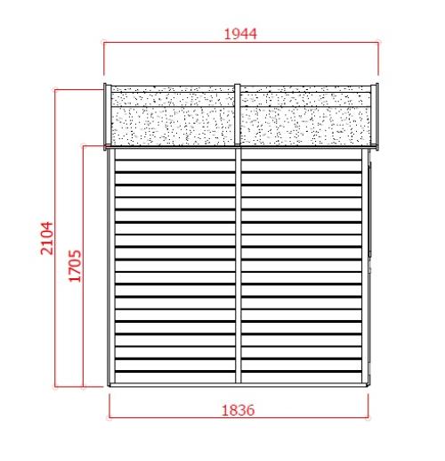 dřevěný domek SOLID ESTER 281 x 194 cm (P859) set