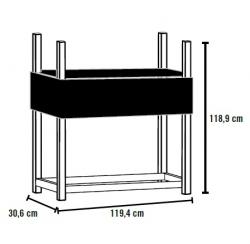 dřevník SHELTERLOGIC 1,2 m 90370EU - V09