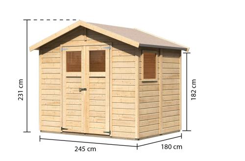 dřevěný domek KARIBU DALIN 1 (45281) natur