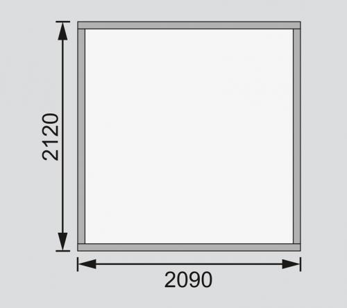 drevený domček KARIBU ASKOLA 2 (82901) terragrau