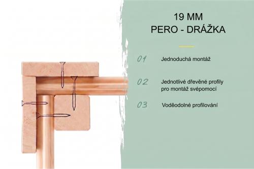 dřevěný domek KARIBU ASKOLA 2 + přístavek 240 cm (82904) terragrau
