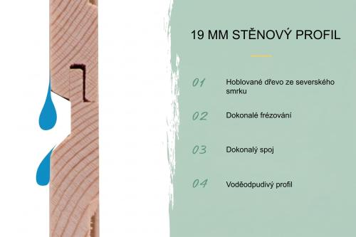 dřevěný domek KARIBU ASKOLA 2 + přístavek 240 cm (82904) terragrau