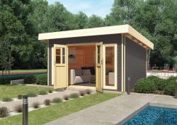 dřevěný domek KARIBU TECKLENBURG 1 (89407) terragrau
