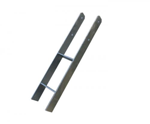 KARIBU - oceľová H - kotva do zeme 12 x 12 cm, dĺžka 60 cm (9387)