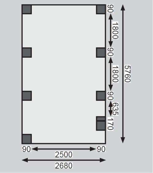 carport KARIBU ECO 2B 62031