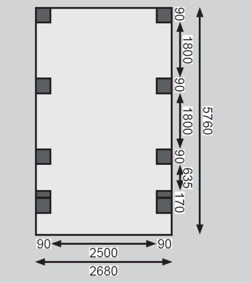 carport KARIBU ECO 2C 62033