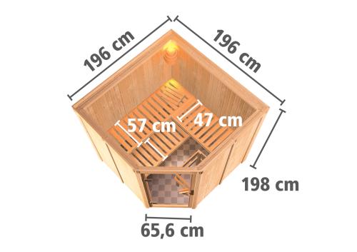 finská sauna KARIBU JARIN (71360)