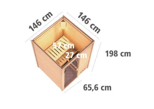 finská sauna KARIBU SVENJA (53517)