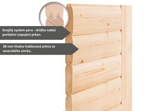 fínska sauna KARIBU FRANKA (59950)