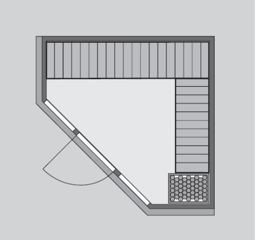finská sauna KARIBU FLORA 1 (57003)
