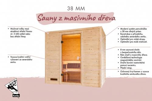 finská sauna KARIBU SELENA (6164)