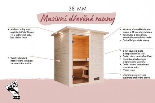 finská sauna KARIBU SANDRA (6160)